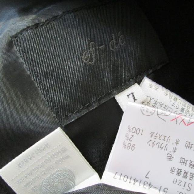 ef-de(エフデ)のエフデ　ウールパンツスーツ　７号・黒 レディースのフォーマル/ドレス(スーツ)の商品写真