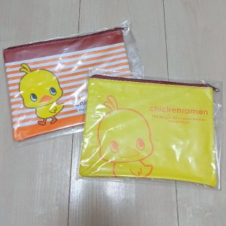 ニッシンショクヒン(日清食品)のひよこちゃん　ポーチ(キャラクターグッズ)