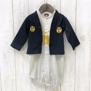 50 60 70 羽織 袴 ベビードレス カバーオール ツーウェイ(和服/着物)