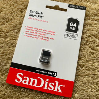 サンディスク(SanDisk)の[新品未使用] SanDisk 64GB USB3.1 Gen1 SDCZ430(PC周辺機器)