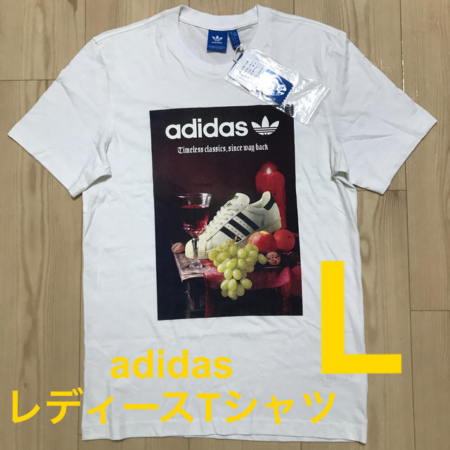 adidas(アディダス)のadidas レディースTシャツ(L) レディースのトップス(Tシャツ(半袖/袖なし))の商品写真