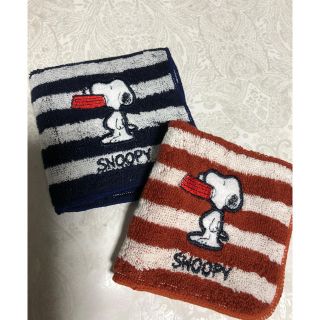 スヌーピー(SNOOPY)のスヌーピータオルハンカチ2枚🎀新品未使用(ハンカチ)