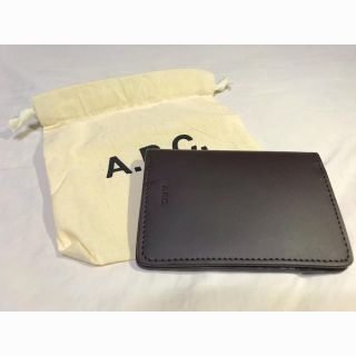 アーペーセー(A.P.C)のA.P.C. ダークブラウン　パスケース(名刺入れ/定期入れ)