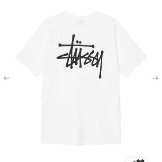 ステューシー(STUSSY)のBasic Stussy Tee logo Lサイズ　ホワイト(Tシャツ/カットソー(半袖/袖なし))