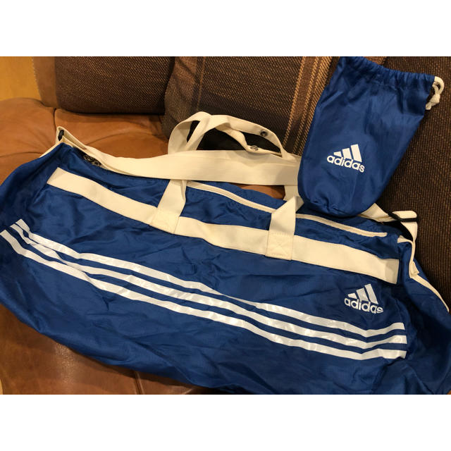 adidas(アディダス)のアディダス ナイロン ボストンバッグ adidas ブルー コンパクト メンズのバッグ(ボストンバッグ)の商品写真