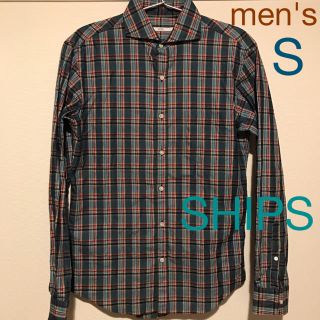 シップス(SHIPS)のUSED ★ mens  SHIPS  チェック シャツ Sサイズ(シャツ)