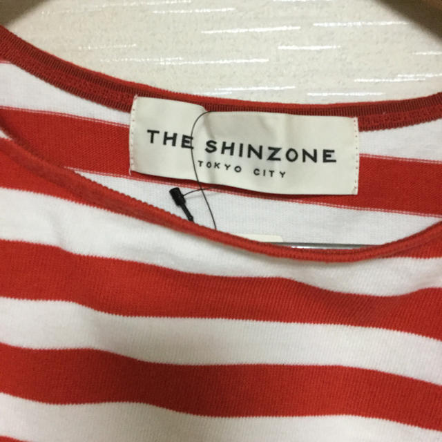 Shinzone(シンゾーン)のタグ付き未使用★shinzone ボーダーカットソー Tシャツ レディースのトップス(Tシャツ(長袖/七分))の商品写真