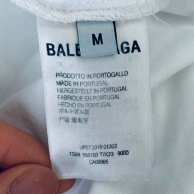 Balenciaga(バレンシアガ)の【BALENCIAGA✨】バレンシアガTシャツ　白　Mサイズ👔 メンズのトップス(Tシャツ/カットソー(半袖/袖なし))の商品写真