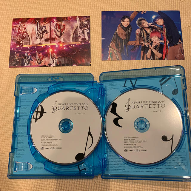 NEWS(ニュース)のNEWS　LIVETOUR2016　QUARTETTO DVD Blu-ray エンタメ/ホビーのDVD/ブルーレイ(ミュージック)の商品写真
