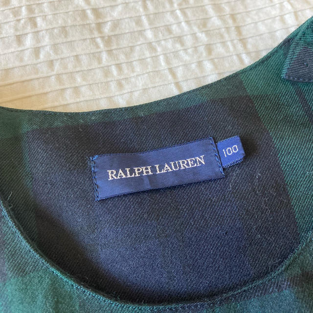 Ralph Lauren(ラルフローレン)のけいこ様専用☆ラルフローレン☆ウール100 % ワンピース　100 ネイビー キッズ/ベビー/マタニティのキッズ服女の子用(90cm~)(ワンピース)の商品写真