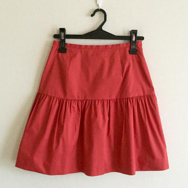VOICEMAIL(ヴォイスメール)のマトリーチェ♡朱赤の膝丈スカート レディースのスカート(ひざ丈スカート)の商品写真