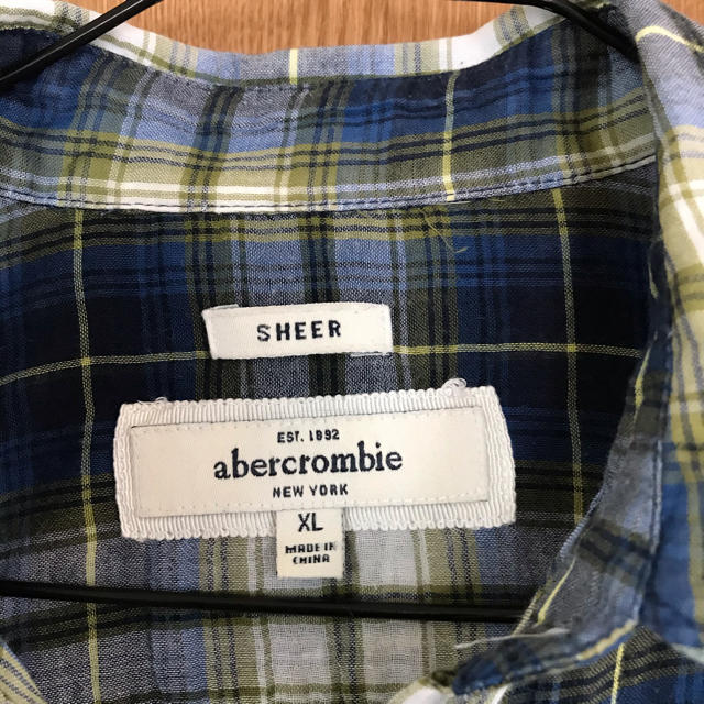 Abercrombie&Fitch(アバクロンビーアンドフィッチ)のアバクロ　薄地綿シャツ レディースのトップス(シャツ/ブラウス(長袖/七分))の商品写真