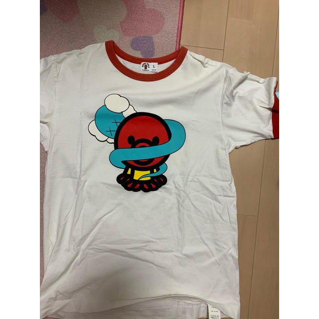 APE BAPE オクトパス　タコ　ワークシャツ　シャツ　tシャツ　kaws L