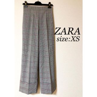 ザラ(ZARA)の★ZARA★チェックワイドパンツ♪(カジュアルパンツ)