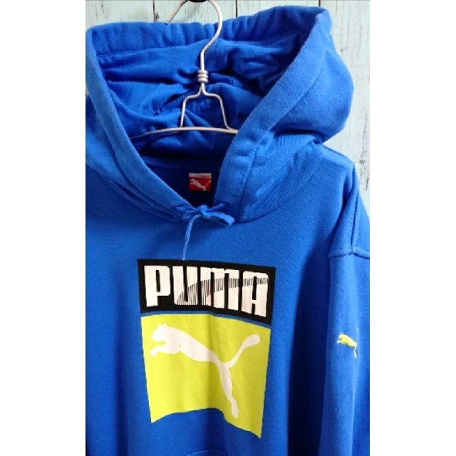 Puma Puma プーマ ビッグサイズ 青 パーカー プルオーバー デカロゴの通販 By 古着屋 M Li メンズ レディース アイテム Shop プーマならラクマ