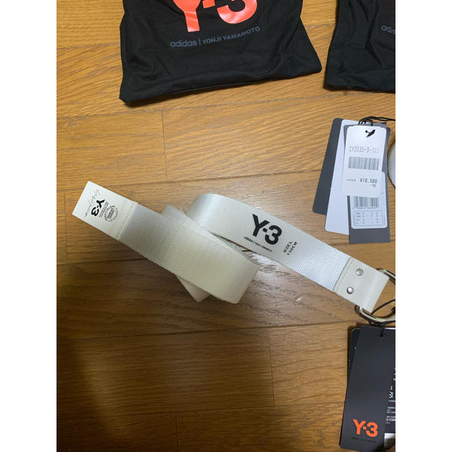 Y-3 ベルト ホワイト 新品未使用 Lサイズ　お値下げ不可