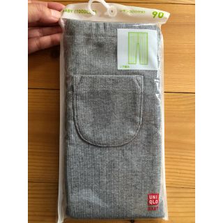 ユニクロ(UNIQLO)の【新品・未使用】ユニクロ　リブレギンス 10分丈　グレー　90(パンツ/スパッツ)