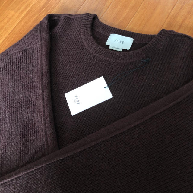YOKE 19aw アルパカニット ブラウンS YOKE 19aw アルパカニット ブラウンS