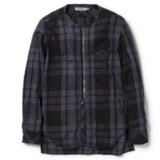 ノンネイティブ(nonnative)のnonnative ノーカラーチェックシャツ(シャツ)