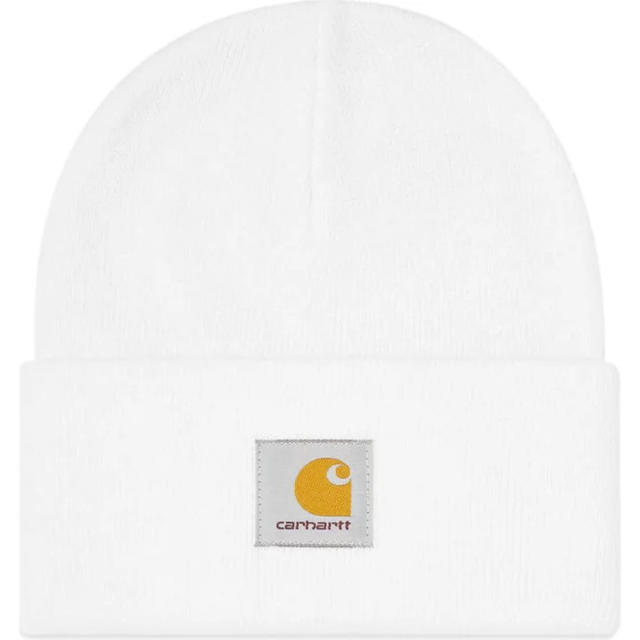 carhartt(カーハート)のcarhartt カーハート ニット帽 ホワイト 白 メンズの帽子(ニット帽/ビーニー)の商品写真