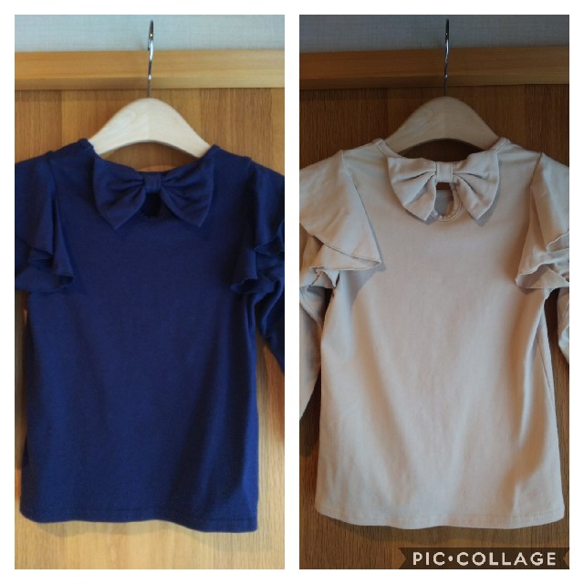 ｱﾝｼｬﾝﾃﾌﾟﾃｨ 110 ２枚セット キッズ/ベビー/マタニティのキッズ服女の子用(90cm~)(Tシャツ/カットソー)の商品写真