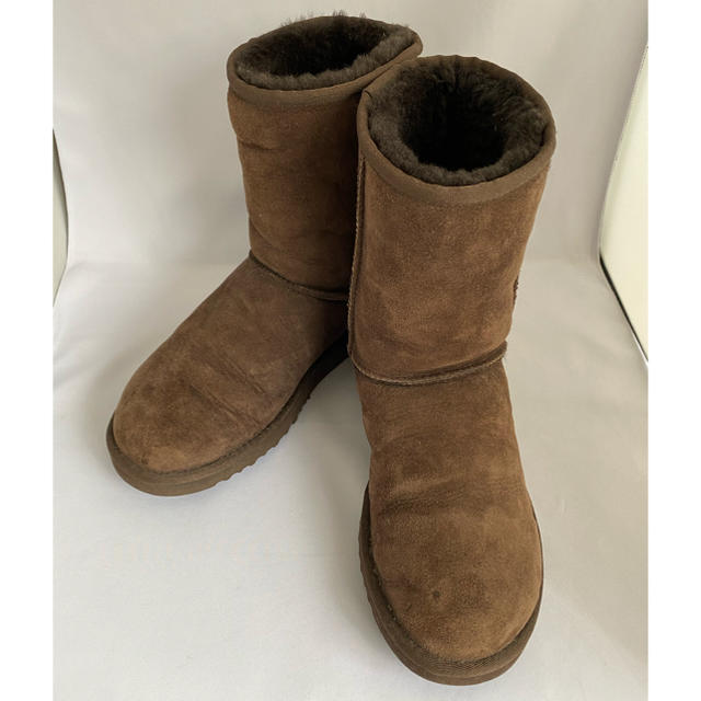 美品 UGG アグ クラシックショート 5825 ブーツ ブラウン サイズW8