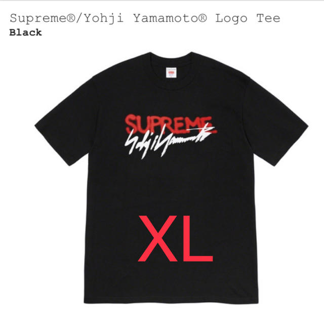 supreme yohji yamamoto logo tee XL 黒