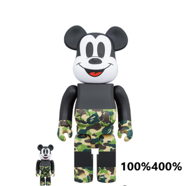 BAPE MICKEY MOUSE BE@RBRICK 100% & 400%