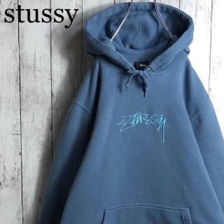 【レアカラー】Stussyステューシープルオーバーパーカーメンズグラデーション緑