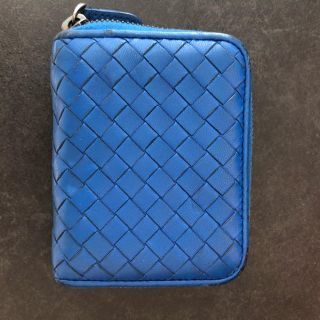 ボッテガヴェネタ(Bottega Veneta)のボッテガヴェネタ イントレチャート　コインパース　ブルー(財布)