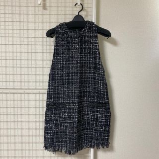 ザラ(ZARA)の【ZARA】ツイードワンピース(ミニワンピース)