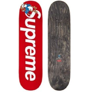 シュプリーム(Supreme)の送料込 supreme smurfs 赤 スマーフ スケートデッキ シュプリーム(スケートボード)