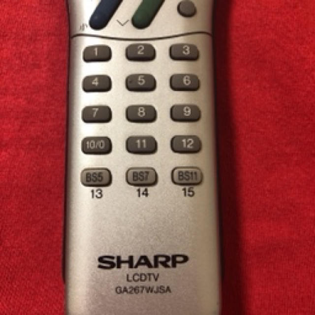 SHARP(シャープ)のＳＨＡＲＰ　ＧＡ２６７ＷＪＳＡ　テレビ用リモコン スマホ/家電/カメラのテレビ/映像機器(その他)の商品写真