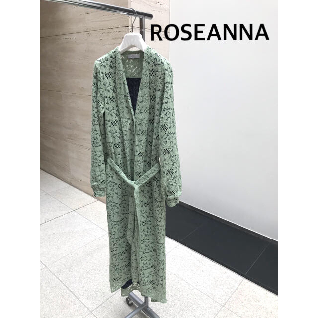 のんのんさま★ROSEANNA レースワンピ＋Edition ベロアカーデコットン53％ポリ47％その他