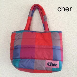 シェル(Cher)のcher ミニトートバック チェック柄(トートバッグ)