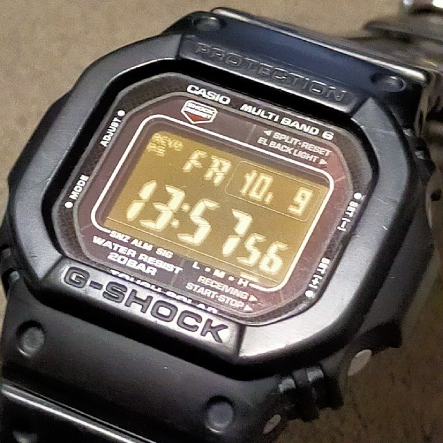 G-SHOCK(ジーショック)のG-SHOCK GW-M5610 ブラック 反転液晶 ソーラー電波時計 USED メンズの時計(腕時計(デジタル))の商品写真