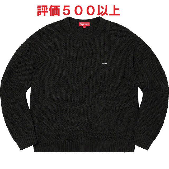 Supreme Textured Small Box Sweater 黒 M ニット/セーター
