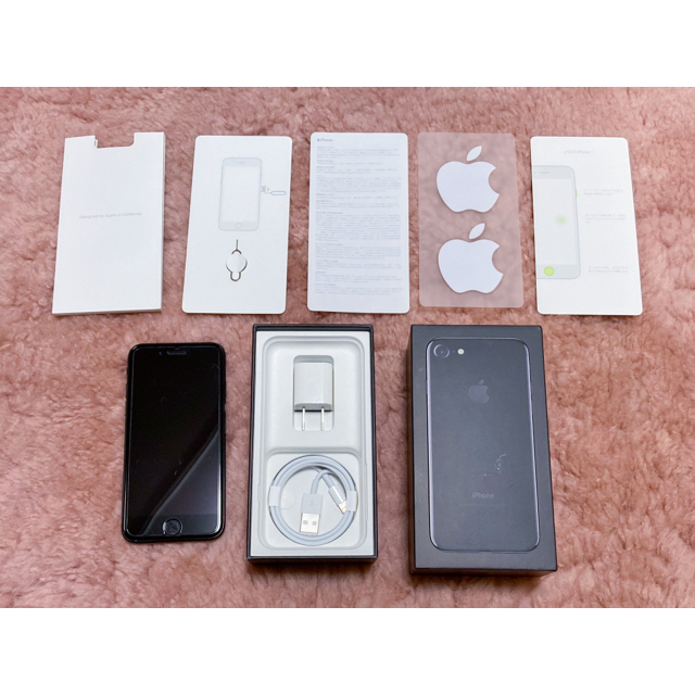 iPhone7 128GB Jet Black 箱・付属品ありスマートフォン本体