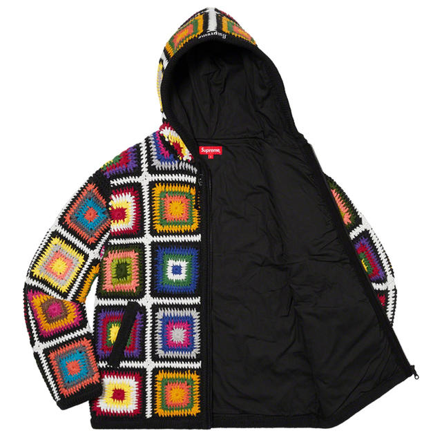 Supreme(シュプリーム)のCrochet Hooded Zip Up Sweater / Sサイズ メンズのトップス(パーカー)の商品写真