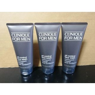 クリニーク(CLINIQUE)のCLINIQUE FOR MEN  オイルコントロールフェースウォッシュ 3個(洗顔料)