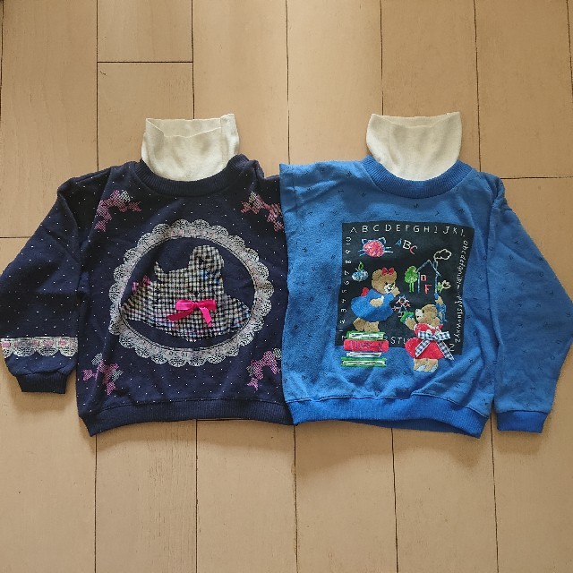 裏起毛トレーナー 120cm ２点セット  キッズ/ベビー/マタニティのキッズ服女の子用(90cm~)(Tシャツ/カットソー)の商品写真