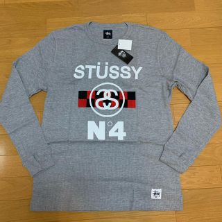 ステューシー(STUSSY)のstussy  ロンT 新品未使用品　グレー(Tシャツ/カットソー(七分/長袖))