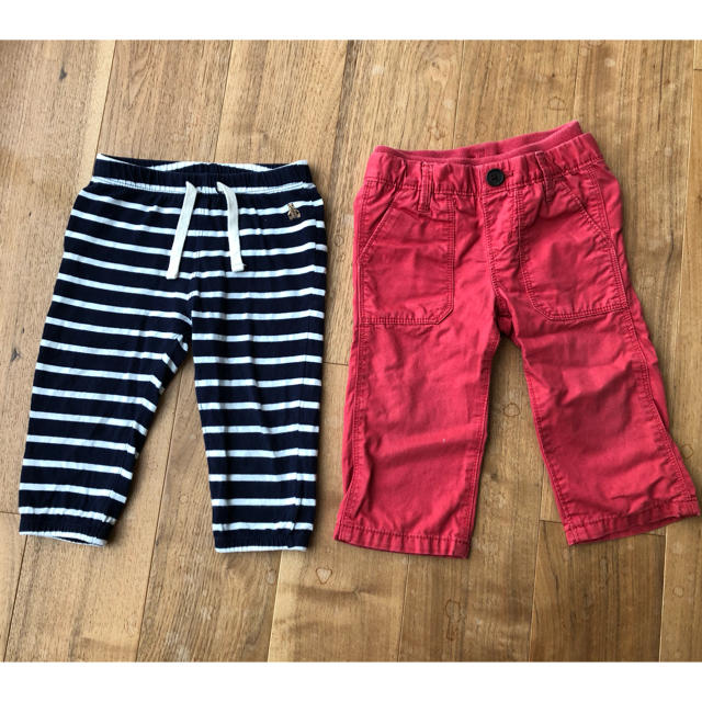 babyGAP(ベビーギャップ)の【baby GAP】ベビー パンツ 2点 80cm【ベビーギャップ】 キッズ/ベビー/マタニティのベビー服(~85cm)(パンツ)の商品写真