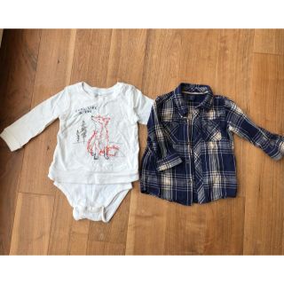 ベビーギャップ(babyGAP)の【babyGAP】長袖トップス　シャツ　80cm 2点【ベビーギャップ】(シャツ/カットソー)