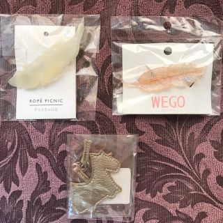 ロペピクニック(Rope' Picnic)の【未使用】ロペピク&WEGO ヘアアクセ、キーホルダー　3点セット(バレッタ/ヘアクリップ)