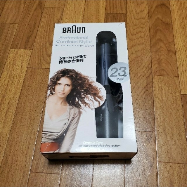 BRAUN(ブラウン)の新品　BRAUN  コードレススタイラーヘアアイロン スマホ/家電/カメラの美容/健康(ヘアアイロン)の商品写真