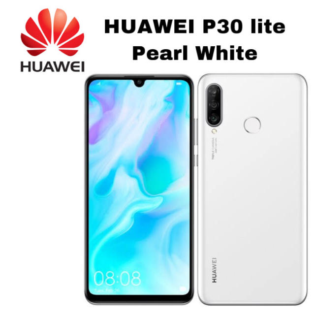 新品/未開封》HUAWEI P30 lite パールホワイト SIMフリー 殿堂 5040円 ...