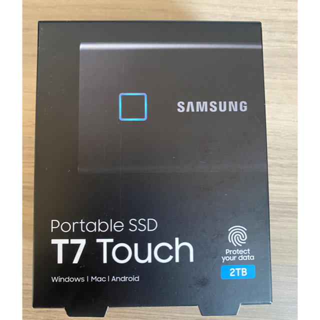 Samsung T7 Touch 2TB 外付けSSD 【指紋認証機能付き】PCパーツ