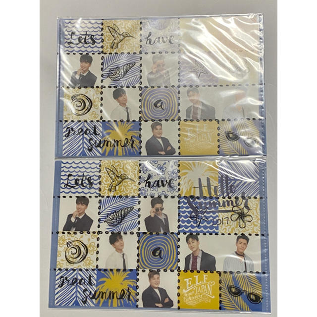 Superjunior FC限定グッズ クリアファイル2個セット エンタメ/ホビーのタレントグッズ(アイドルグッズ)の商品写真