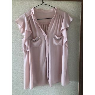 ジャスグリッティー(JUSGLITTY)のジャスグリッティー　シフォンビジューブラウス(シャツ/ブラウス(半袖/袖なし))